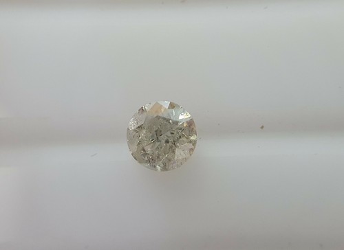Natural Loose Brilliant Cut Salt & Pepper Diamond 0.34ct 4.4mm J Color Solitaire - Picture 2 of 5