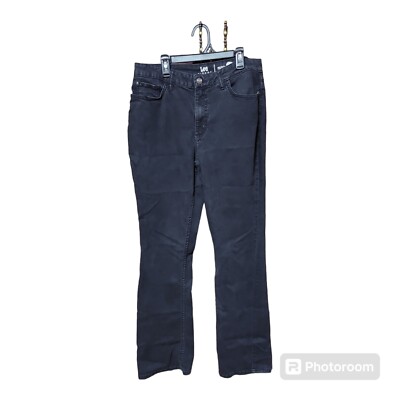 Jean Femme Riders By Lee Bootcut Noir Délavé Taille 36 - Longueur Intérieure 32 Pouces, Très Bon état
