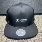 Puma Black Mercedes-Amg Petronas F1 Team Adjustable Hat Cap New