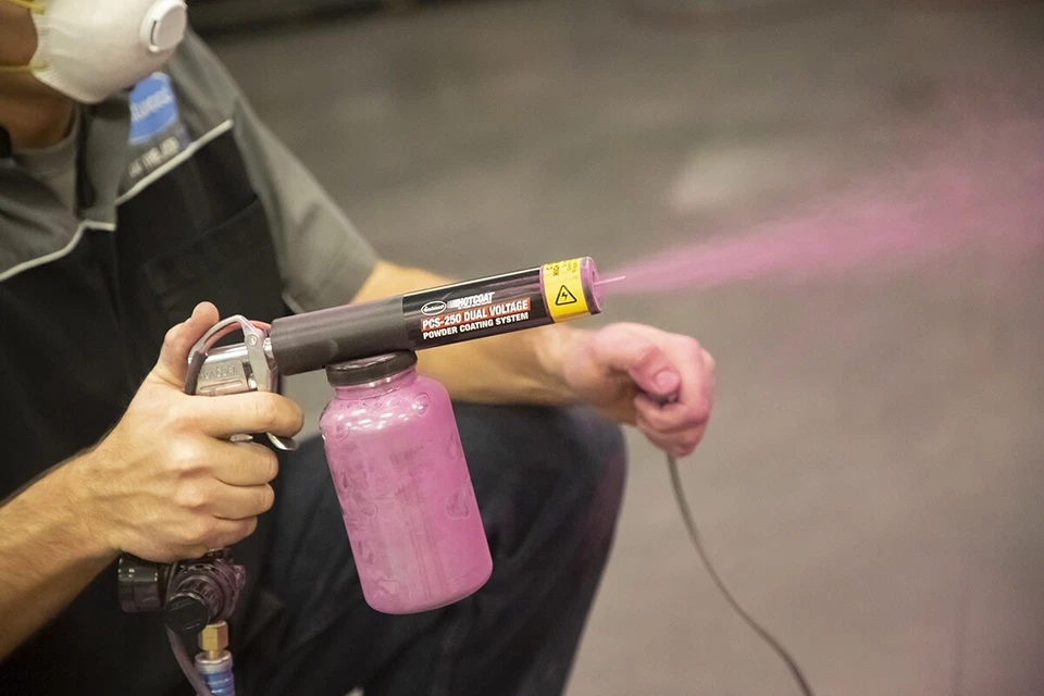 Pistola de recubrimiento en polvo Hotcoat PCS-250 económica de doble voltaje estándar 120 V 60 Hz Foto 2 de 4