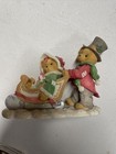 Cherished Teddies Lindsey & Lyndon 1997 Figurine Walking In A Winter Christmas — photo 2