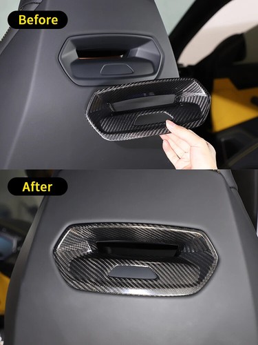 For Lamborghini URUS 2018-2021 Real Carbon Fiber Car Seat Headrest Rear Cover - Picture 13 of 31