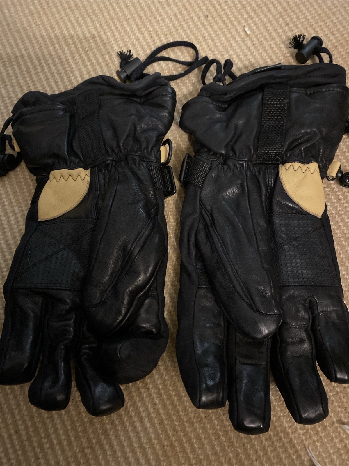 SWANY MENS Leather Ski Gloves Large eBay
