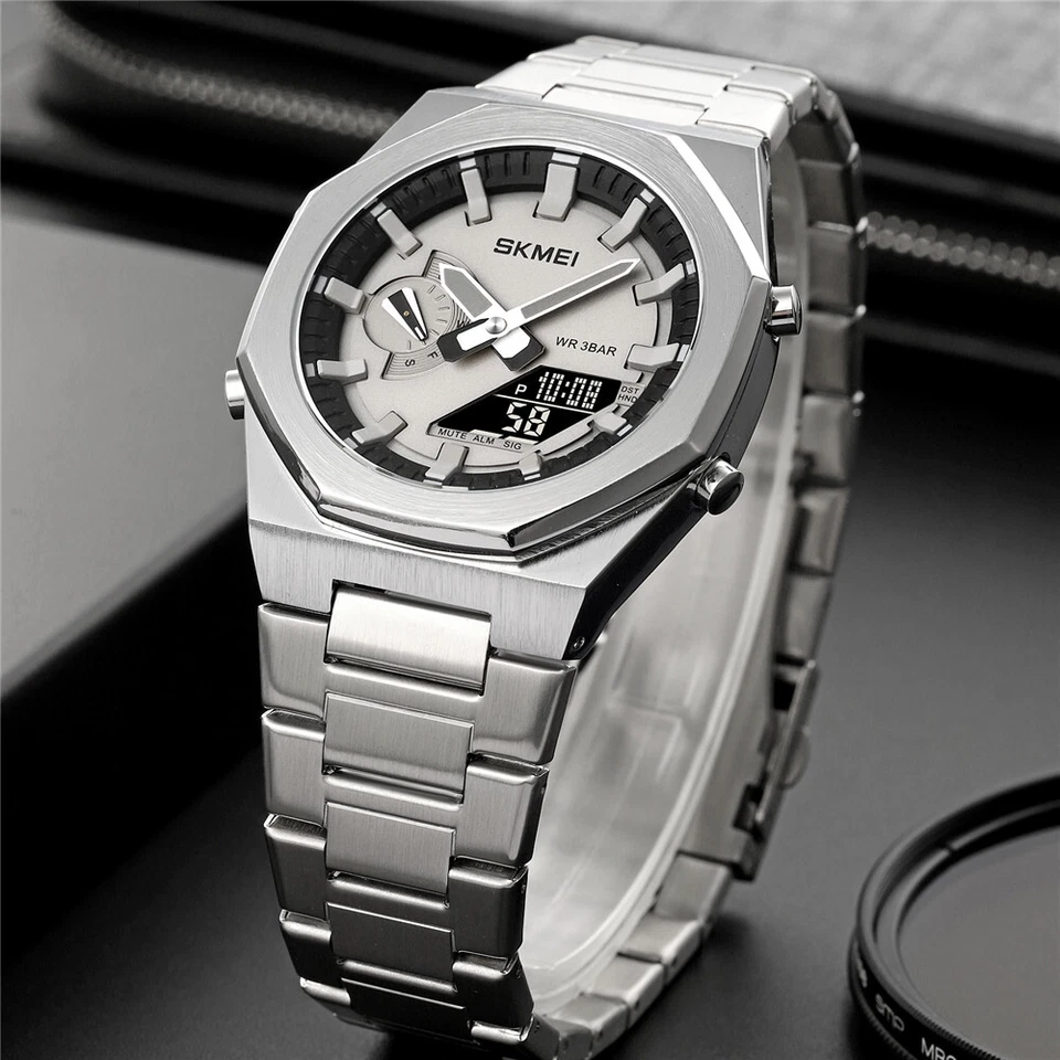 SKMEI Men Watch Luxury Military Wristwatch LED Digital Quartz Sport Watches Male - Image 4 of 4