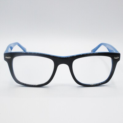 MUSE 39-P9410 WEBB FULL RIM ACETATE EYEGLASS FRAMES BLACK BLUE 50-20-145 NEW*