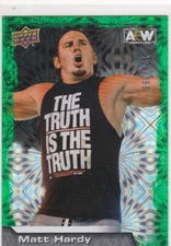 2022 Upper Deck AEW All Elite Wrestling Green Pyro #41 MATT HARDY #191/399