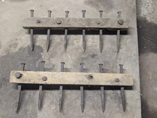 Antique Spiked Tooth Harrow. Primative Farm Tool. 1800s