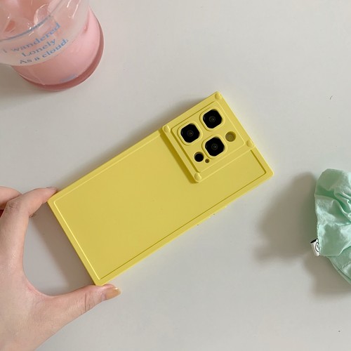 For iPhone 16 15 Pro Max 14 13 12 11 Square Corner Plain Shockproof Phone Case - 第 14/27 張圖片