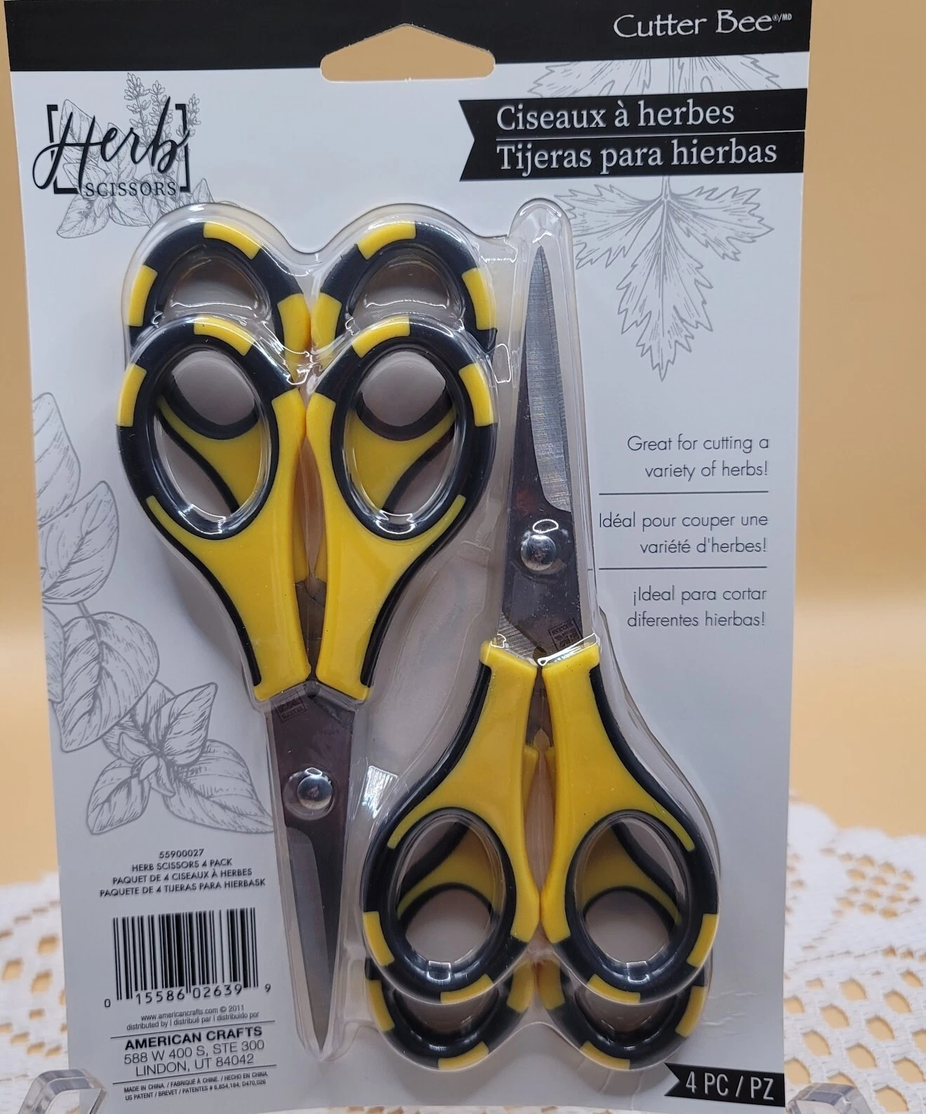 American Crafts Cutter Bee HERB GARDEN SCISSORS Pack Of 4 Yellow/Black BUZZZ!
Opens in a new window