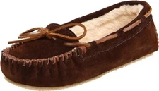 Minnetonka Women's Cally Faux Fur Slipper Chocolate 4012 US 10 - EU 41