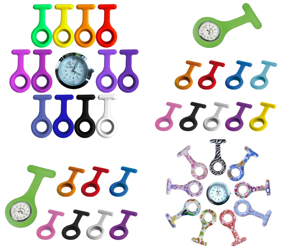 Taschenuhr Schwesternuhr Krankenschwesteruhr Silikon Typ 2 TaschenuhrenTiga-Med