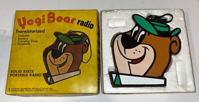 VTG Yogi Bear Transistor Radio Hanna Barbera ~ No Battery Cover Or