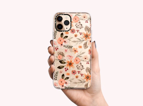 iPhone 16 Pro Max Case 15 14 13 12 Plus S25 S24 Shockproof Clear Floral Cover - Picture 2 of 18
