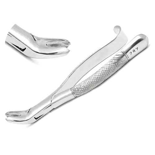 Pinza per estrazione denti dentale #287 con mascelle seghettate - Foto 1 di 4