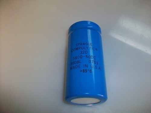 SPRAGUE 5800 MFD. 50 V. Dc. COMPUTER GRADE CAPACITOR - Picture 3 of 3