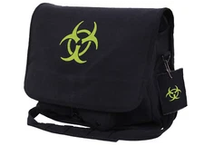 Rothco Biohazard Messenger Bag – Vintage Canvas Crossbody Tactical Satchel
