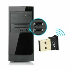 Mini Wireless Bluetooth V5.0 USB Dongle Adaptor For PC Desktop Computer