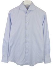 SUITSUPPLY Custom Made Extra Slim Fit Formal Shirt Men's 39 / 15 1/2 Blue