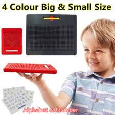 Magnetic Board Writing Drawing ABC Alphabet Magnet Learning Kids Doodle Pad Toy
