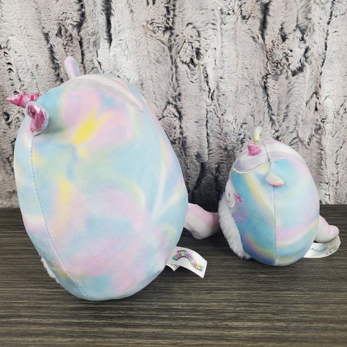 Squishmallow ANOUK TIE DYE UNICORN 5" & 8" Series 2 Mystery Squads Mom & Baby - Imagen 2 de 8