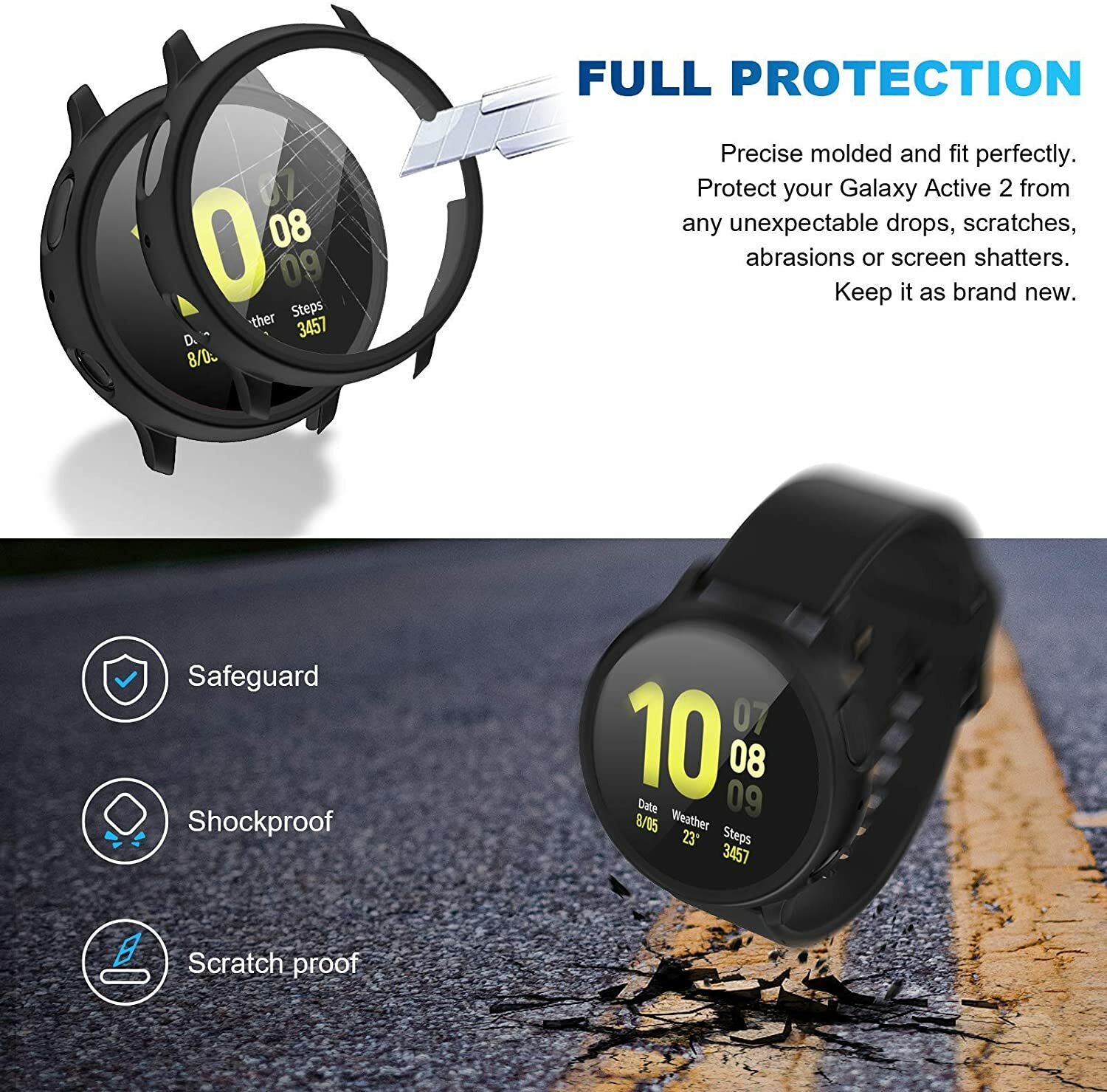 technisch Staren Scheur Tempered Glass Screen Full Protective Cover 2In1 Case For Galaxy Watch Active 2 | eBay technisch Staren Scheur Tempered Glass Screen Full Protective Cover 2In1 Case For Galaxy Watch Active 2 | eBay