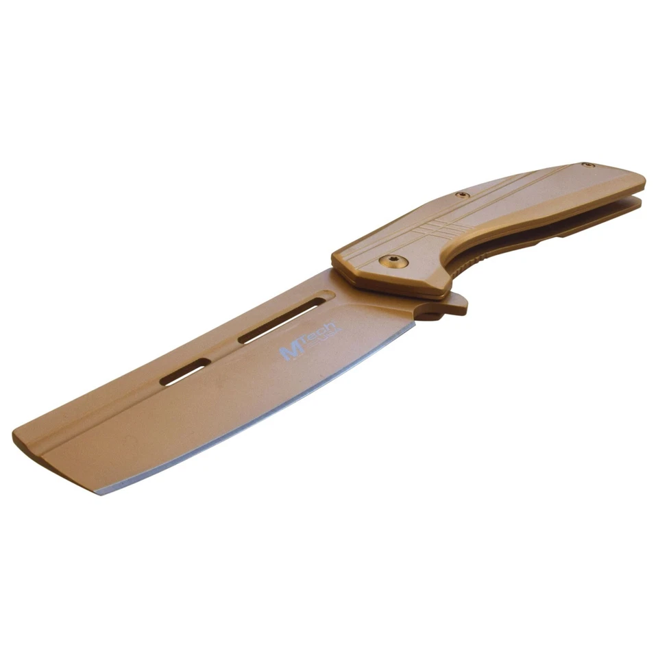 Navaja de Bolsillo Táctica Mtech 8" Asistida por Resorte EE. UU. EDC Afilada Caza Coleccionista G Foto 4 de 4