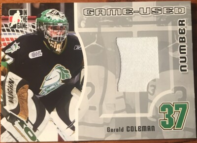 #ad 2005 06 ITG Heroes amp; Prospects NUMBERS Jerseys Gerald Coleman #GUN 51 #’d 30 C $20.00