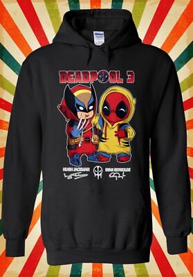 Süß Deadpool & Wolverine Verkleidung Herren Damen Unisex Oberteil Hoodie Sweatshirt 3220