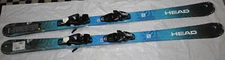 NEW HEAD Monster Skis 157cm Junior + SLR 7.5 AC size adjustable Bindings blue