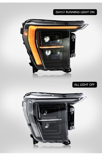 Full LED Headlights For Ford F-150 14th Gen P702 2021 2022 2023 Front Lamps Pair - Picture 9 of 21