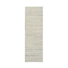 2'6" x 7'10" Beige Hand Loomed Variegated Modern Design Wool Runner Rug R64826