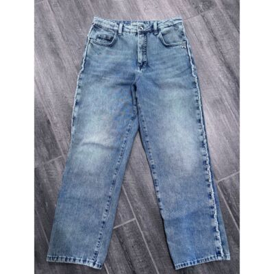 Patrizia Pepe Barrel Leg Jeans Size 36 Side Fray