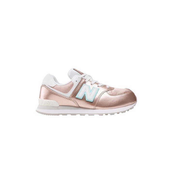 NEW $60 New Balance 574 Bungee Metallic Rose Gold Sneakers