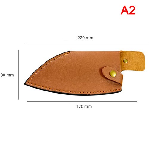 Knife Cover Chef Butcher Kitchen Tools Full Tang Handle Leather Knife Sheath - Picture 9 of 16
