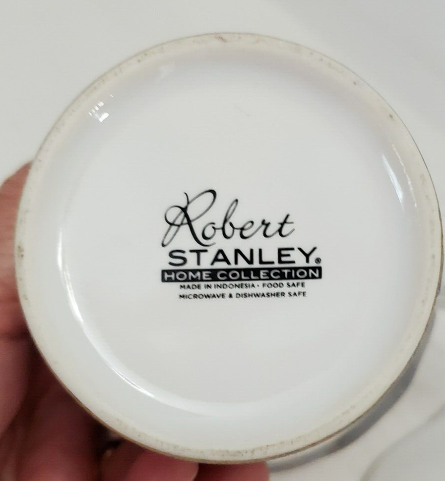 ROBERT STANLEY Home Collection Cup & Salad Plate 8.5" Carousel Horse