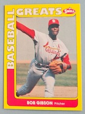 Bob Gibson 1991 Swell Baseball Greats Card #33 St. Louis Cardinals