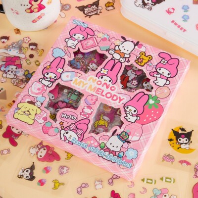 Sanrio Kawaii My Melody Sticker 100 sheets/Pack Gift Box NEW US