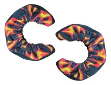 A&R Ice Hockey Figure Skate TuffTerry Blade Covers Soakers - Flames / Fire