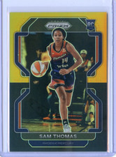 2022 Panini Prizm WNBA SAM THOMAS RC ROOKIE #148 BLACK GOLD PRIZM #5/5 MERCURY