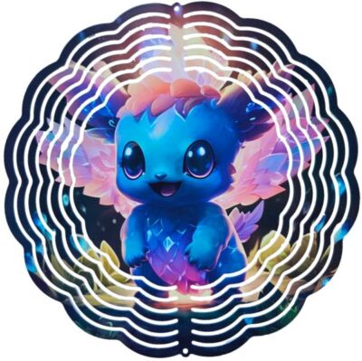 Edelstahl 3D Windspiel Windspinner 20cm Kleines Monster 2 WI237