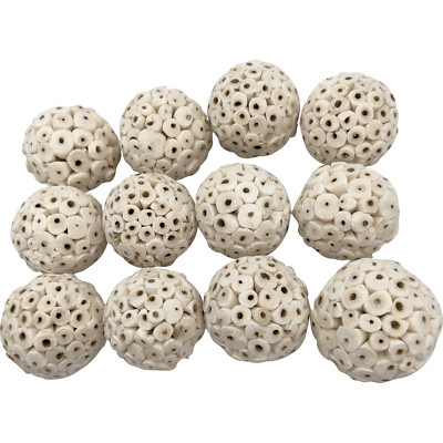 5104 Small Sola Bird Balls - Handmade Sola Wood Balls, Foraging Fun for Birds!