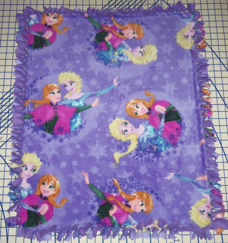 Disney Frozen Anna Elsa Olaf Kristoff Polar Bebé Manta Mascota Regazo Atado a Mano Nuevo - Imagen 11 de 22