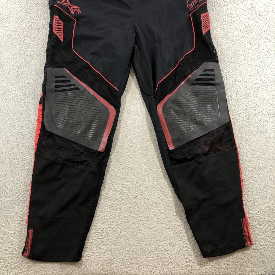 Pantalones de hockey Bauer para hombre XL negro rojo gamuza rodilla correas de cintura ajustables Foto 4 de 4