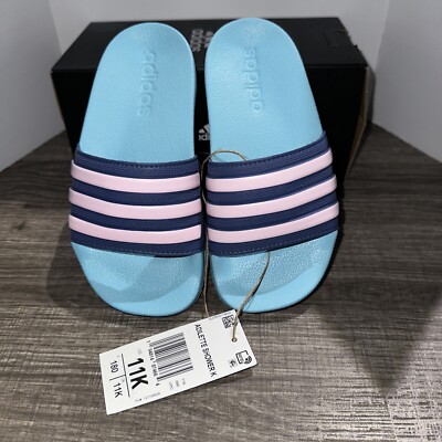 NWB Adidas Adilette Kids' Boy/Girl Slides Slippers Sandals House Shoes SZ  11 | eBay