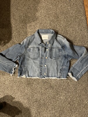 KANCAN for Maurices Women's Size XXL Blue Denim Frayed Hem