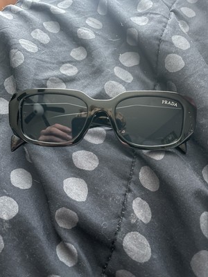 Prada PR17WS 1AB5S049 Women's Sunglasses 49 mm Black / Dark Grey Lens