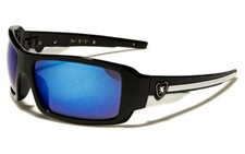 KHAN Sunglasses Sport Mirror Baseball Cycling Golf Wrap Plastic Frames For Men.