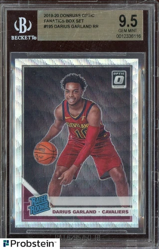 2019-20 Donruss Optic Fanatics #195 Darius Garland Cavaliers RC Rookie BGS 9.5