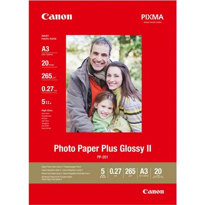 Canon PP-201 / 2311B020 / Plus Glossy II Fotopapier weiß (29,7 x 42cm (DIN A3), 