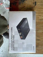 PROZOR 192KHz Digital to Analog Audio Converter DAC Digital SPDIF Optical to Ana
